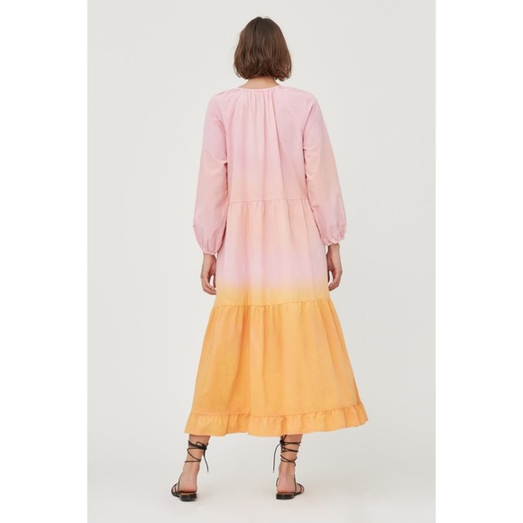 Lacausa Berkeley Dress in Creamsicle, sz L - Picture 3 of 5